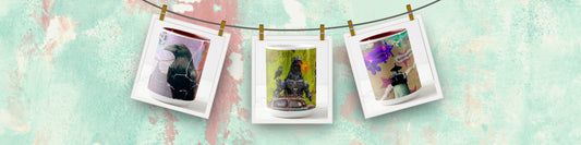 Sip in Style: My New Mixed Media Mug Collection is Here! ☕🖌️