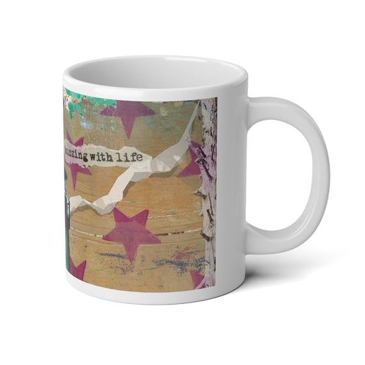 Buzzing with Life - 20oz White Mug