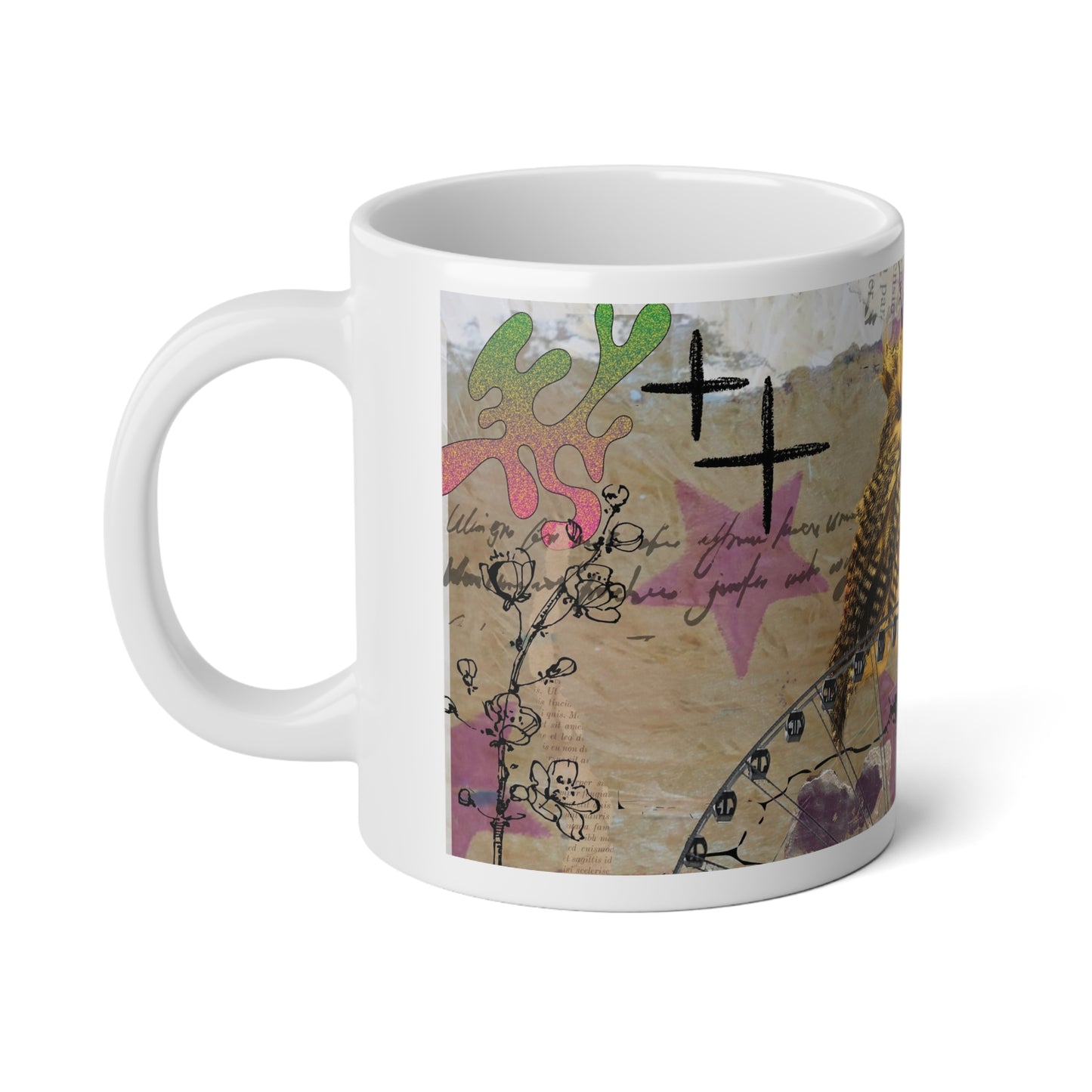 The Amused Owl - 20oz White Mug