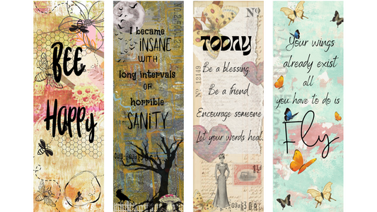 Set of 8 Printable Bookmarks