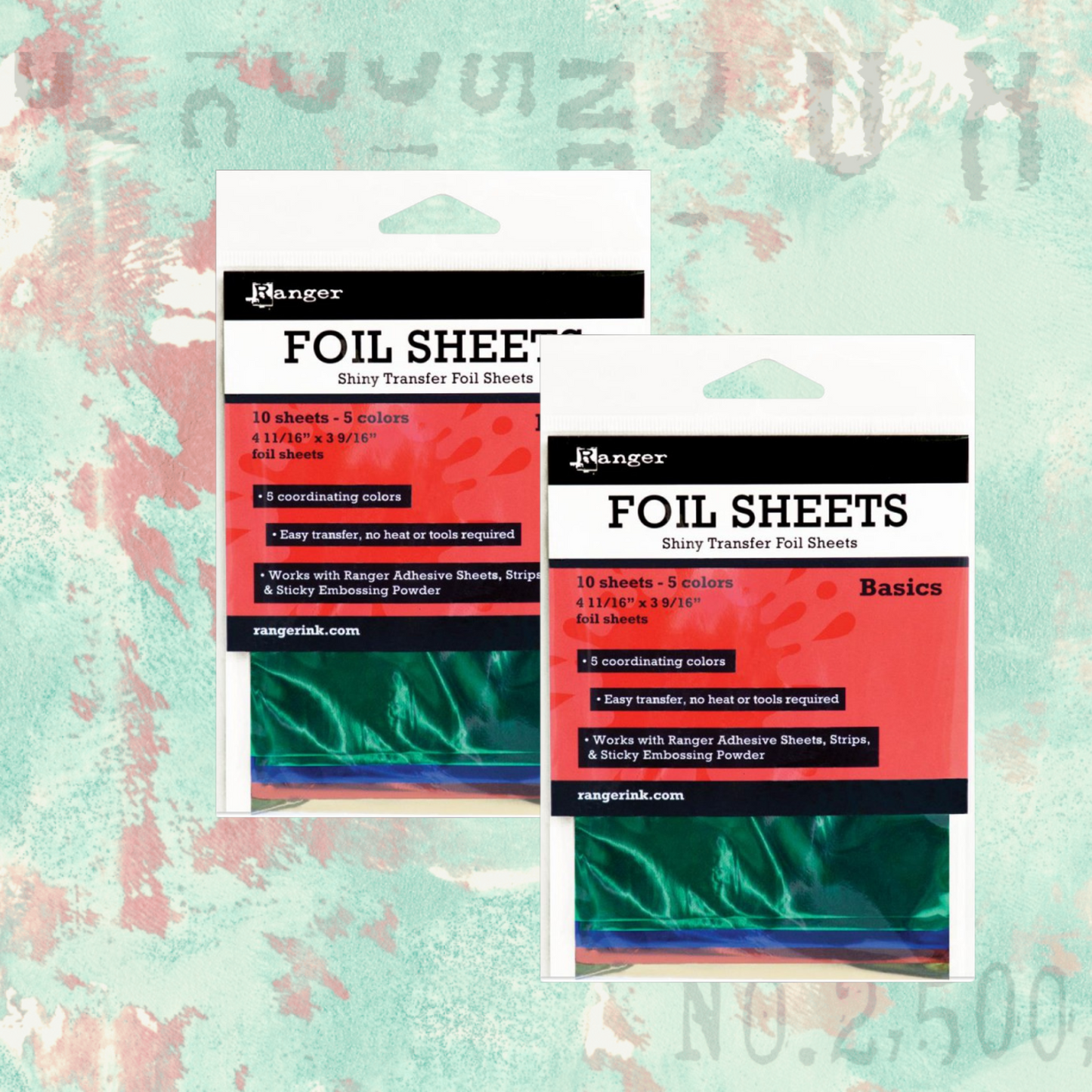 Ranger Foil Sheets - Mixed Media - Basic Pack