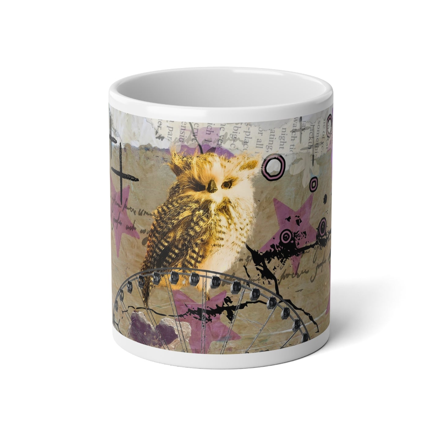 The Amused Owl - 20oz White Mug