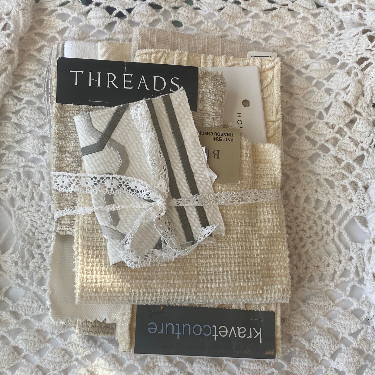 Recycled Fabric Swatch Bundle - Neutral Tones