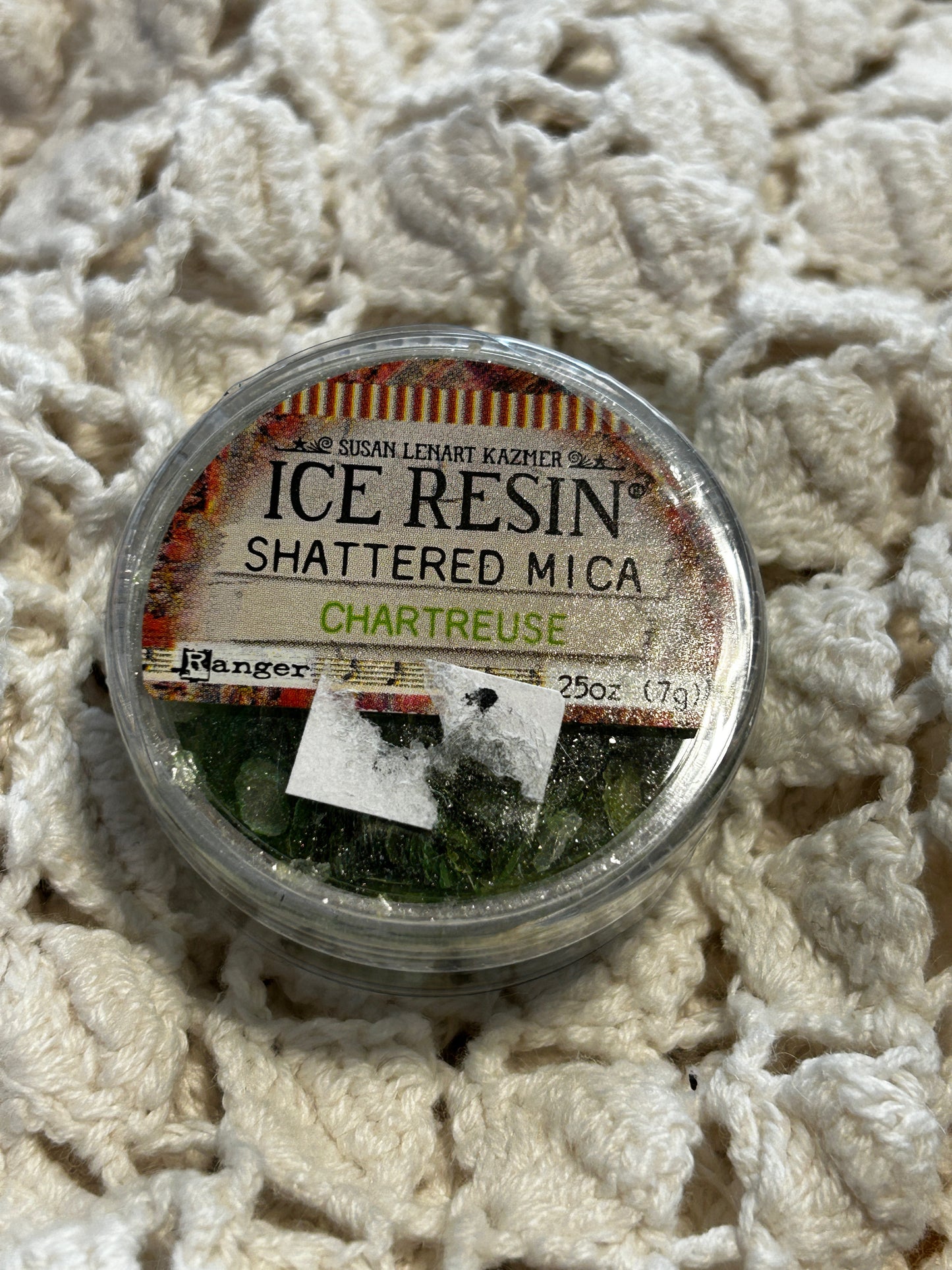 ICE Resin® Shattered Mica Chartreuse