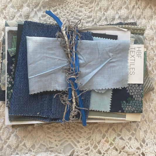 Recycled Fabric Swatch Bundle - Blues