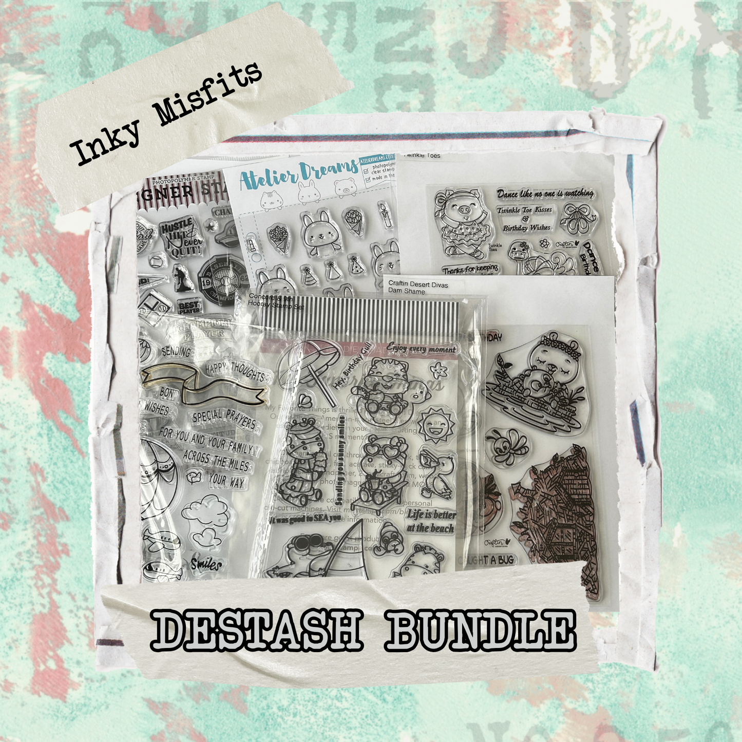 Inky Misfits Destash Stamp Bundle
