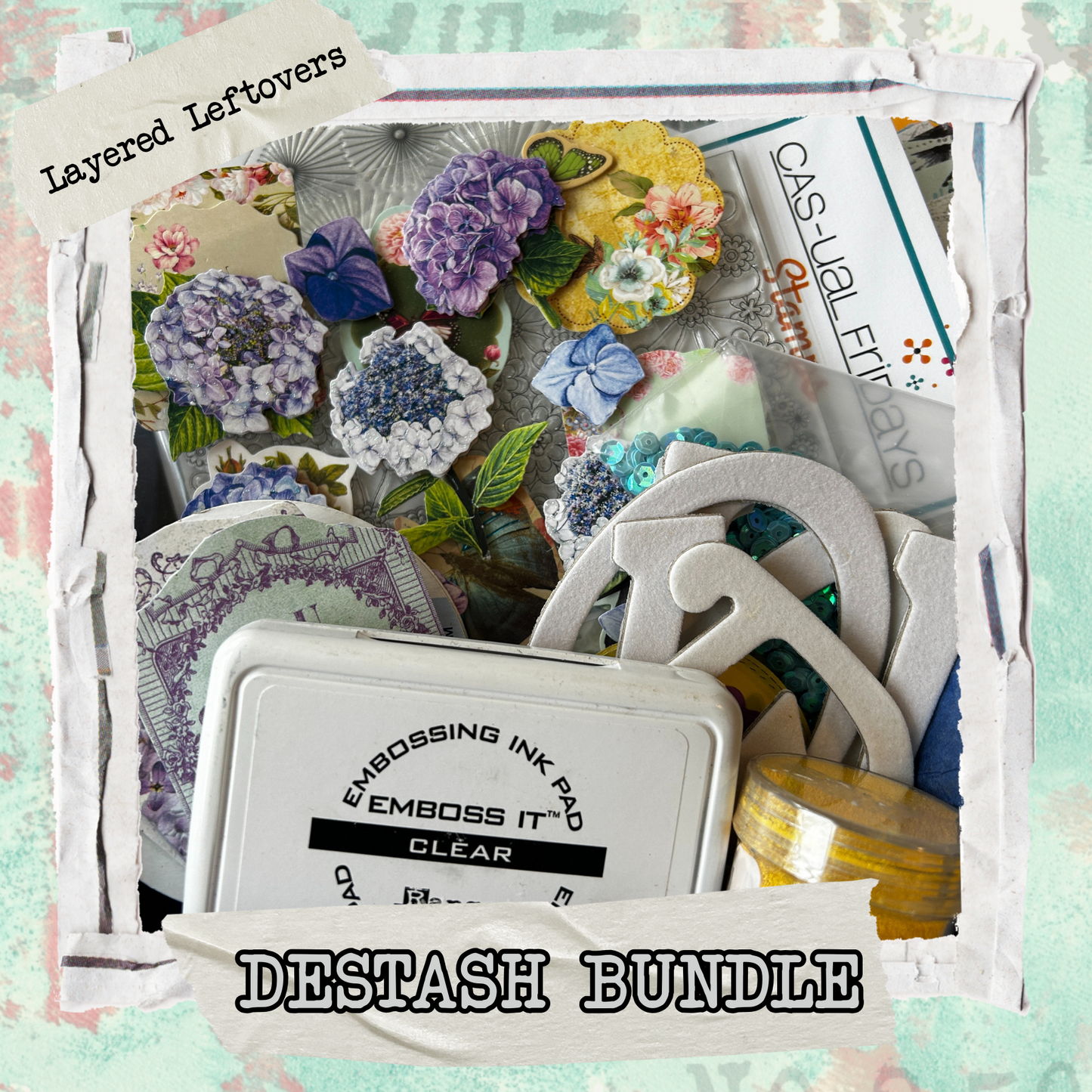 Layered Leftovers Destash Stamp Craft Bundle