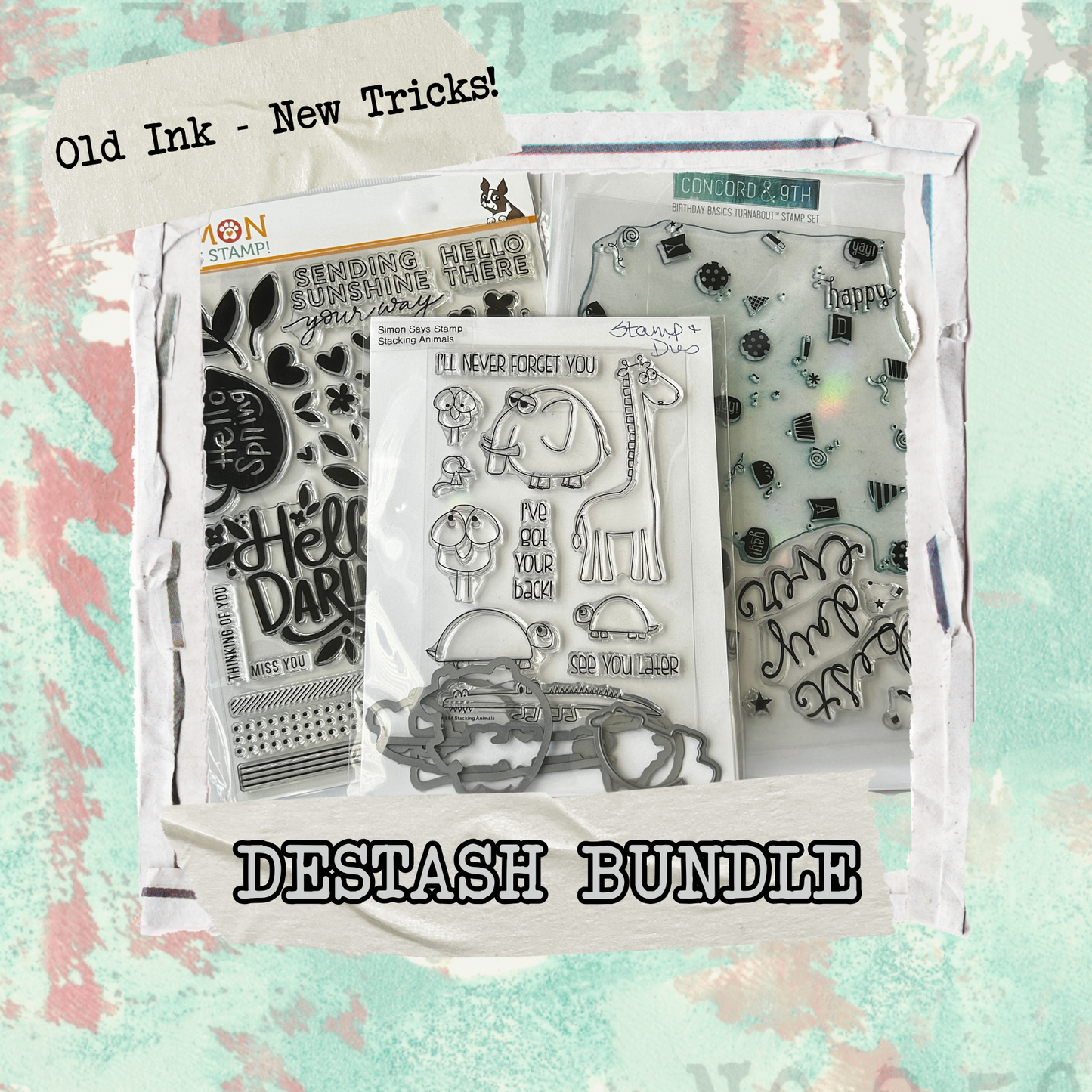 Old Ink - New Tricks Destash Stamp and Die Bundle
