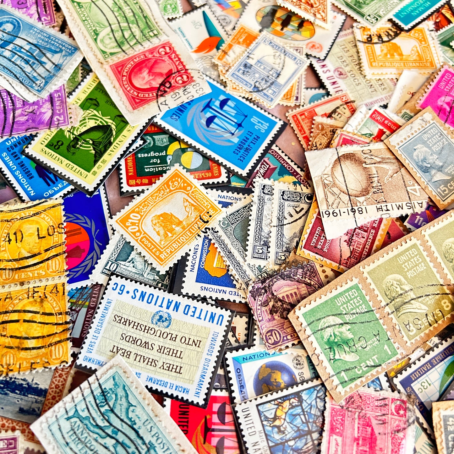 "Tiny Travels" Vintage Stamp Set