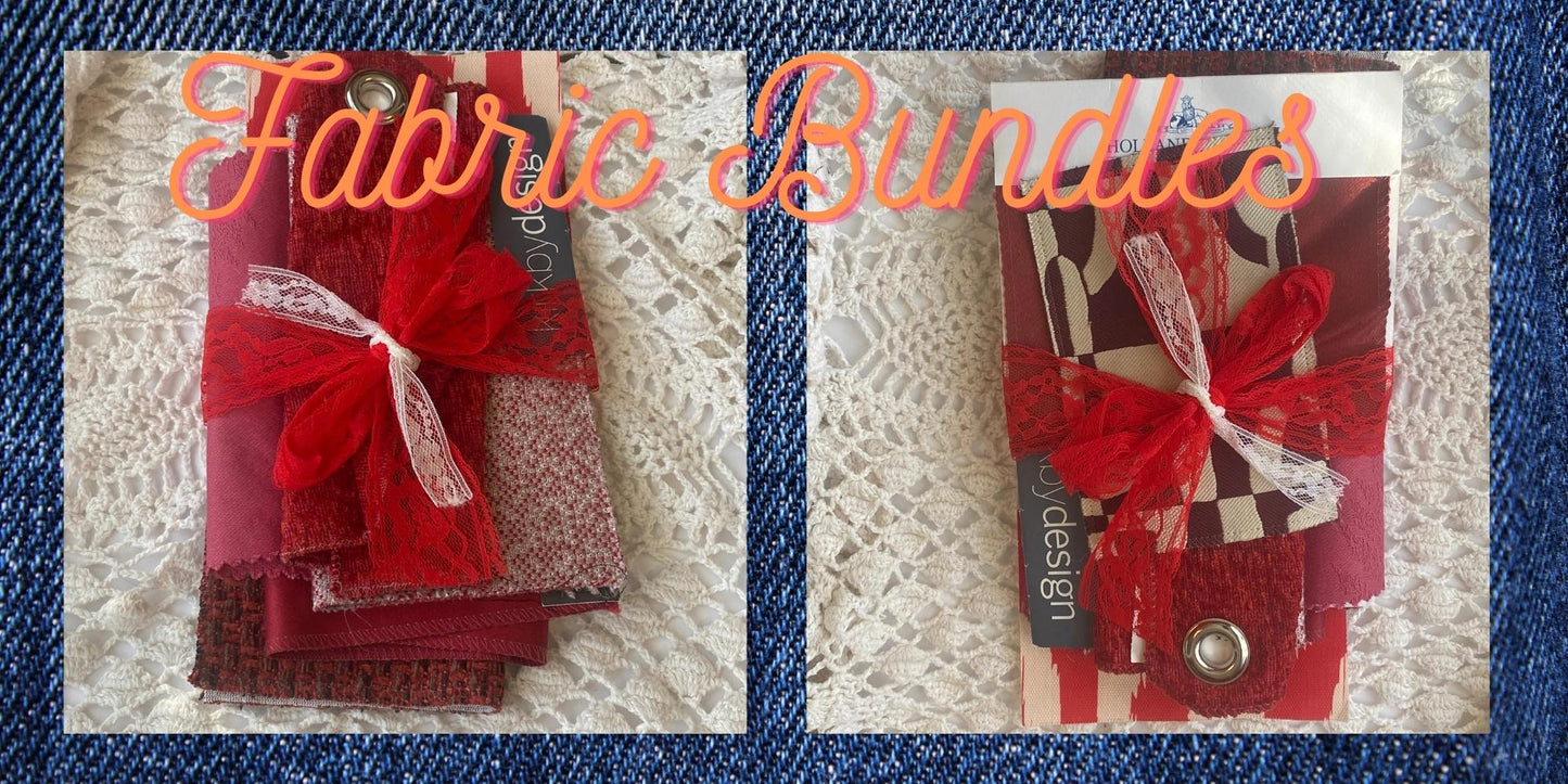 Recycled Fabric Swatch Bundle - Reds