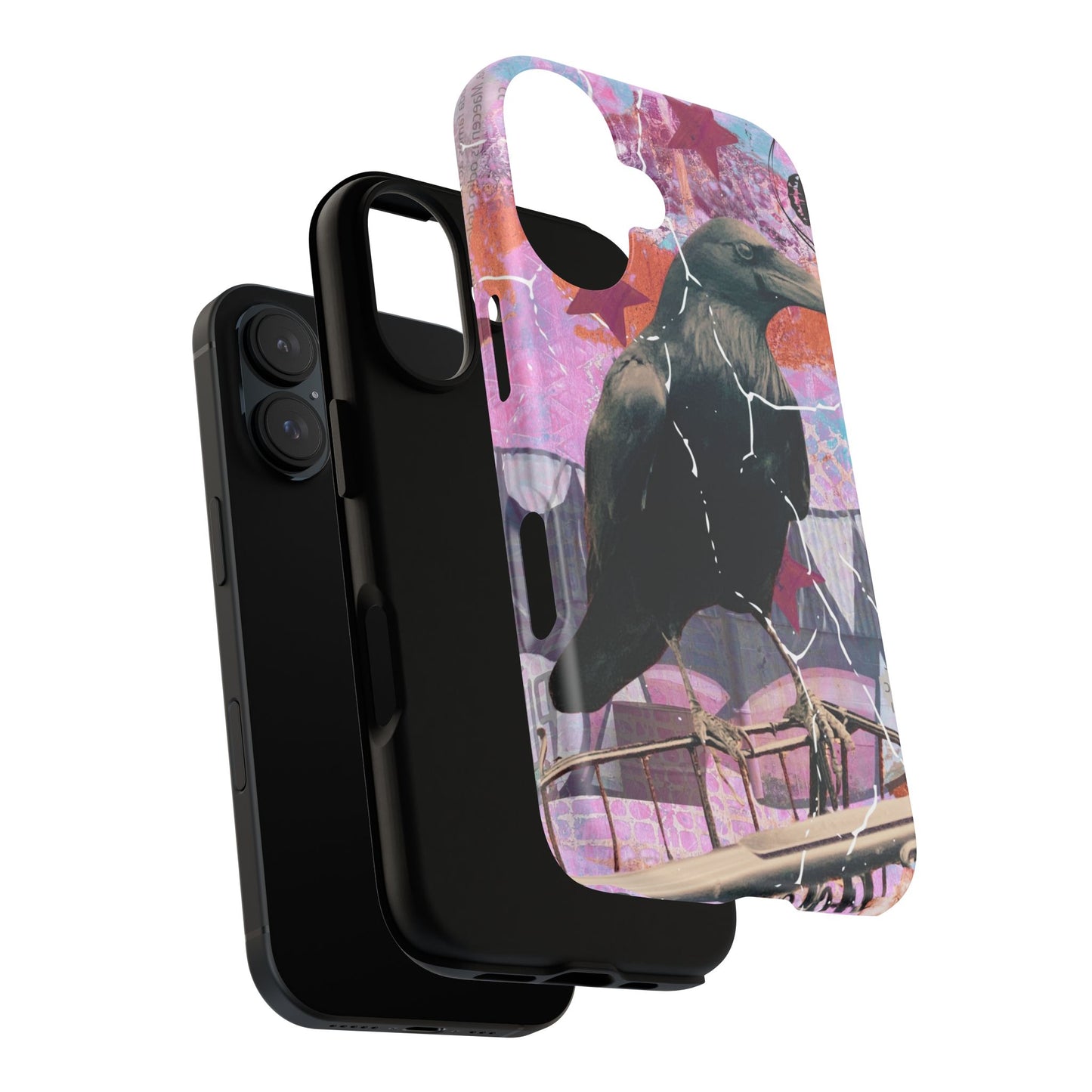 Stylish Phone Case with Raven Design, Tough Cases, Unique Phone Accessories, Gift for Bird Lovers, Durable Tech Protection, Artistic [...]