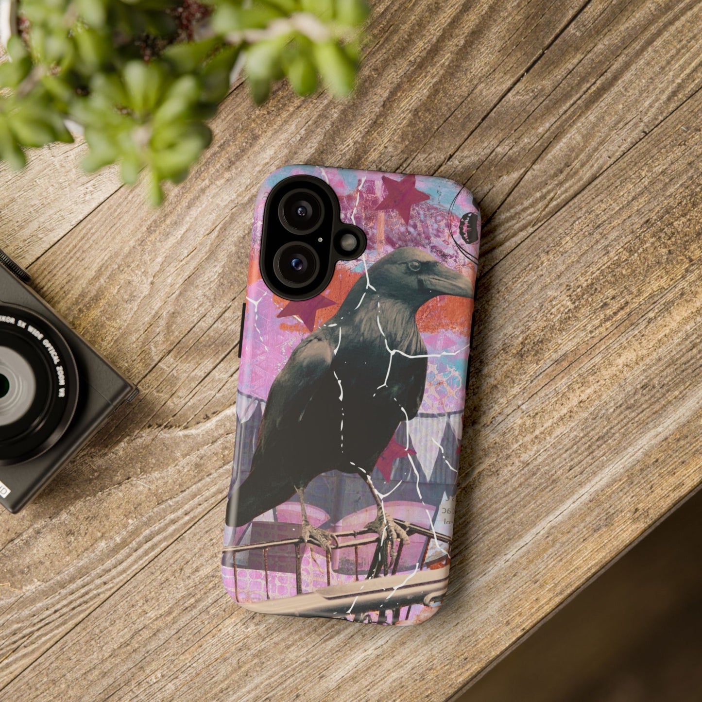 Stylish Phone Case with Raven Design, Tough Cases, Unique Phone Accessories, Gift for Bird Lovers, Durable Tech Protection, Artistic [...]
