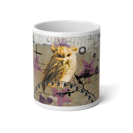 The Amused Owl - 20oz White Mug