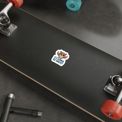 Inspirational Owl Sticker — "It's Gonna Be Great!"