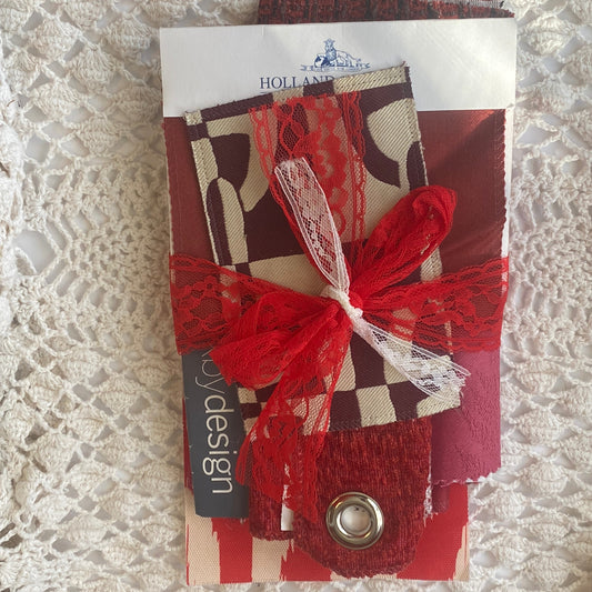 Recycled Fabric Swatch Bundle - Reds
