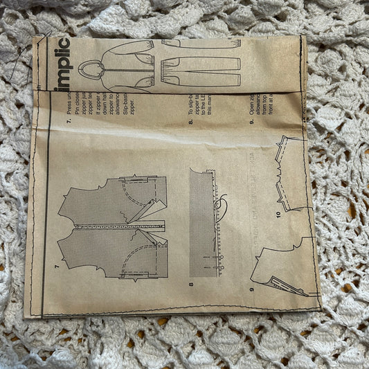 Handmade - Vintage-  Book Page Stitched Envelopes