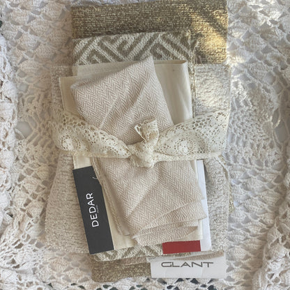 Recycled Fabric Swatch Bundle - Neutral Tones