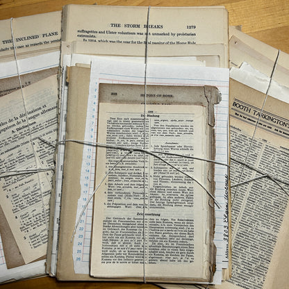 Vintage Book Page Paper Pack Bundles
