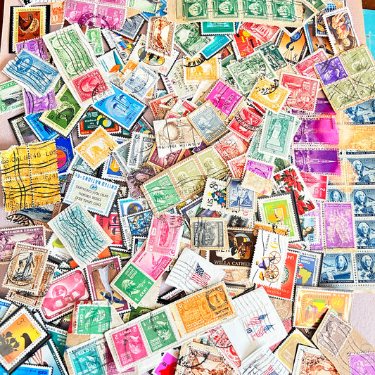 "Tiny Travels" Vintage Stamp Set