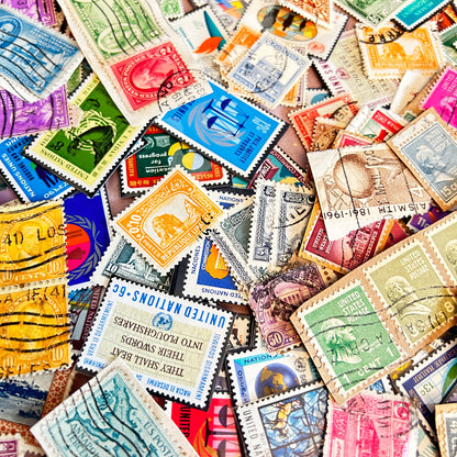 "Tiny Travels" Vintage Stamp Set
