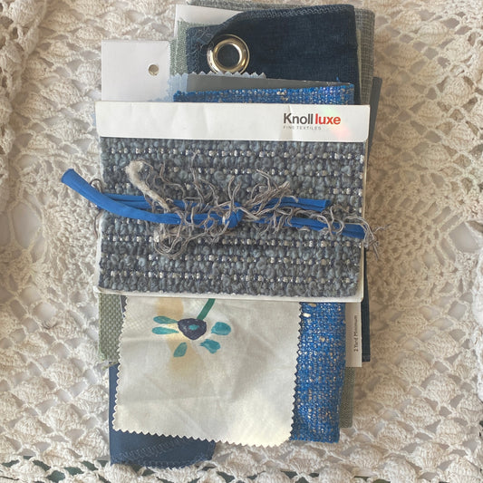 Recycled Fabric Swatch Bundle - Blues